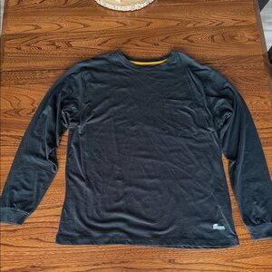 Berne Men’s Long-Sleeve Crew Neck Shirt - Black